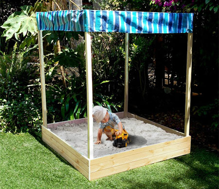 How to make a freestanding sandpit