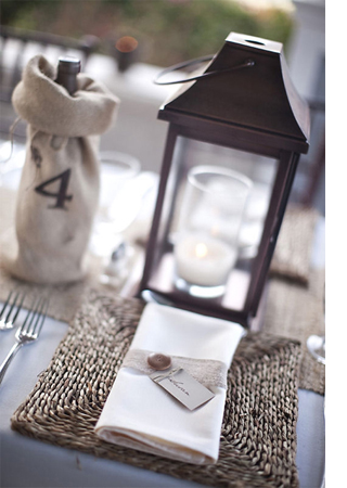 Simple ideas for table settings