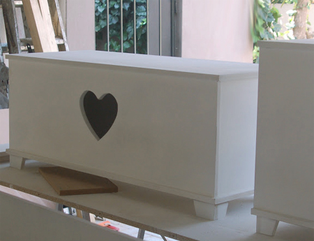 heart bed bedroom suite girl