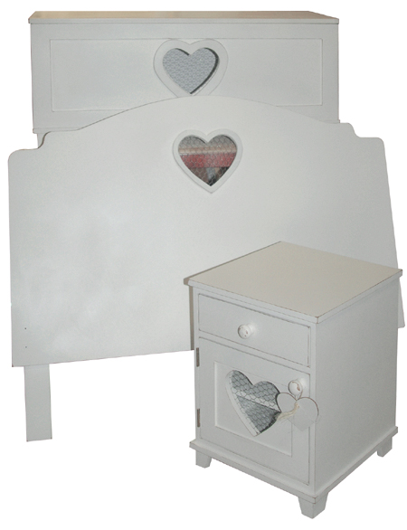 heart bed bedroom suite girl