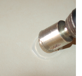 Drill holes in mirror, glass and tiles