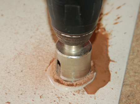 Drill holes in mirror, glass and tiles