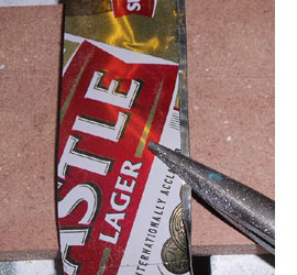 Repurpose and recycle aluminium cans for festive decor