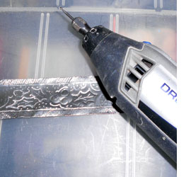 engrave tin can with dremel multitool