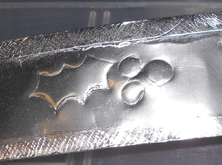 engraved serviette ring from tin can