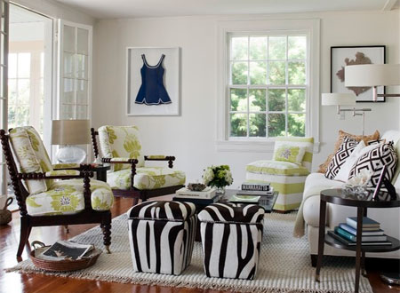 vintage modern living room