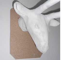 Make a wall-mounted deer head