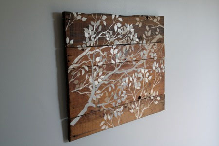 Make your own wall art with scrap wood