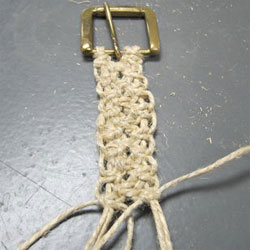 Make a twine or cotton rope belt 