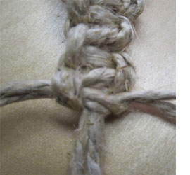 Make a twine or cotton rope belt
