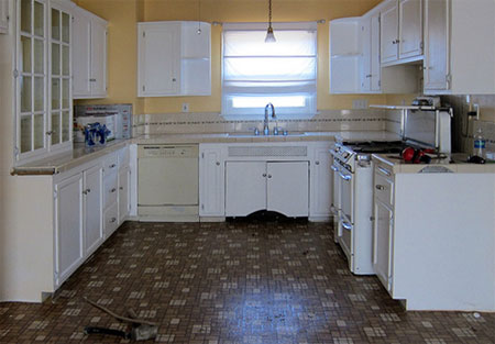 Hot pink kitchen makeover 