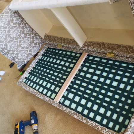 Upholster a chaise lounge 