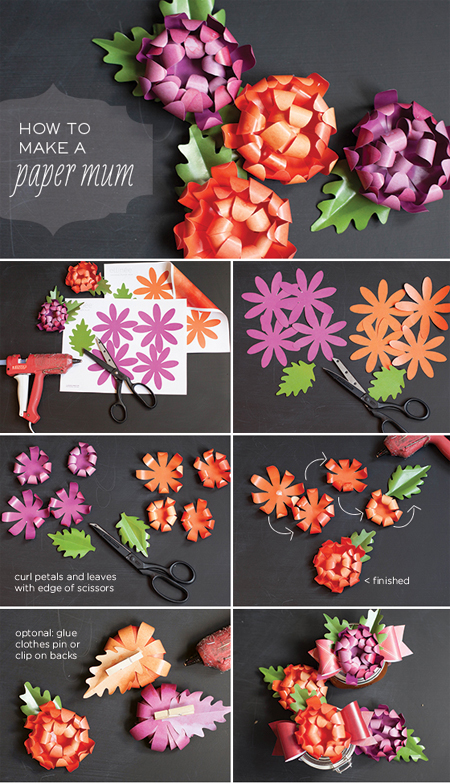 How to make paper mums 