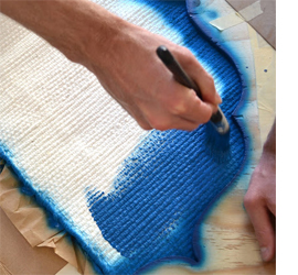 How to make a hand painted rug