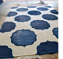 How to make a hand painted rug