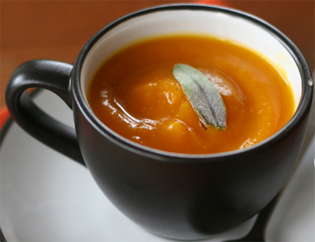 Butternut and sweet potato soup 