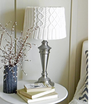upcycle sweater jersey pullover lampshade cover