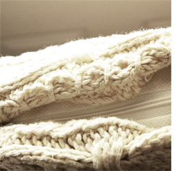 upcycle sweater jersey cushion cover