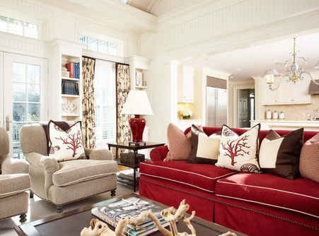 warm red winter decor