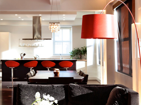 warm red winter decor