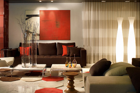 warm red winter decor