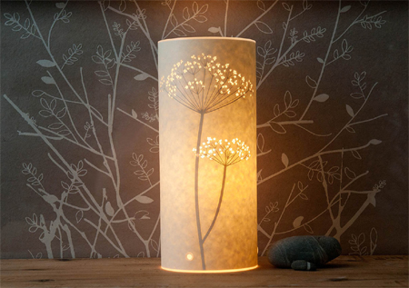 parchment table lamp wax paper