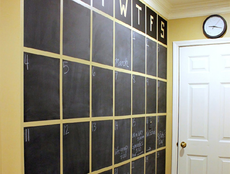 rustoleum chalkboard spray message board calendar