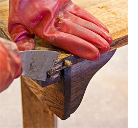 Restore or renovate furniture finished with wax or oil