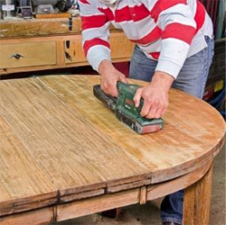 Restore or renovate furniture finished with wax or oil