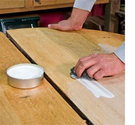Restore or renovate furniture finished with wax or oil