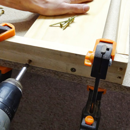 6. Attach top supports 