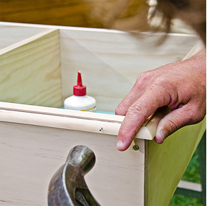 Fit a shelf unit inside a door