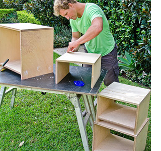 Make a set of nesting tables