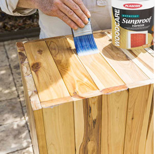 pine table stools for balcony, courtyard or patio
