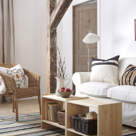 pine plywood modular cottage rustic coastal beachy coffee table