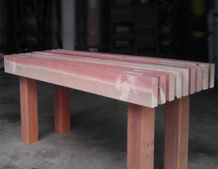 Make a classic slat garden bench