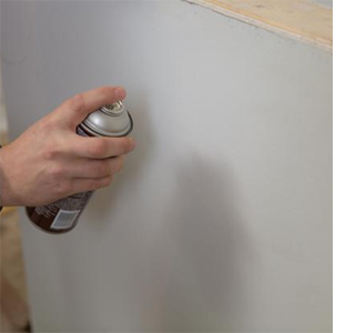 Burlap wall panels for a bathroom