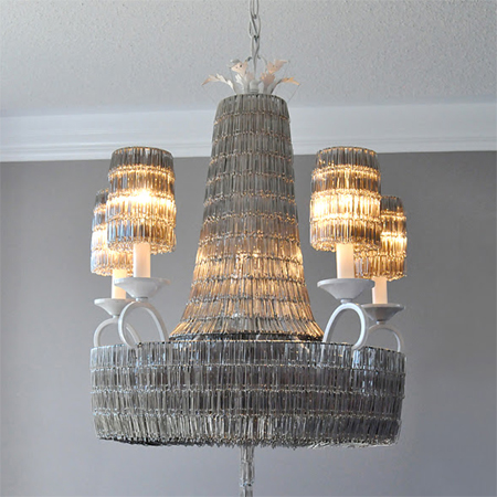 Paperclip chandelier