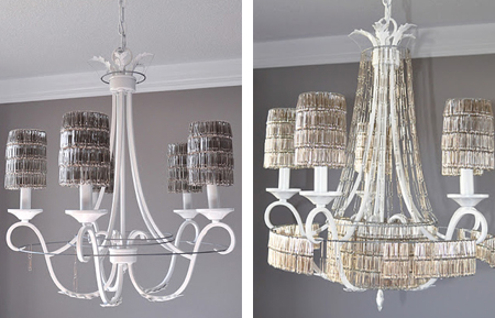 Paperclip chandelier