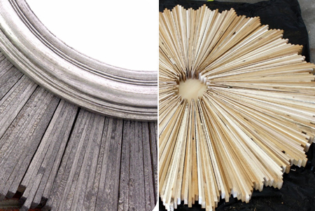 Starburst mirror with offcuts 