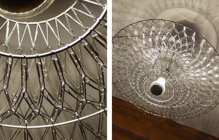 Paperclip chandelier
