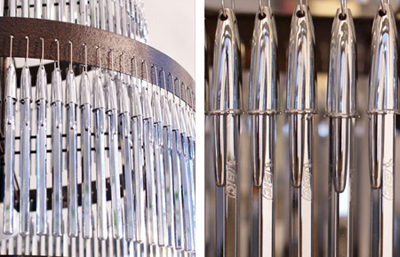 Ballpoint pen chandelier 