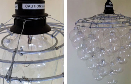 Christmas ornament chandelier 