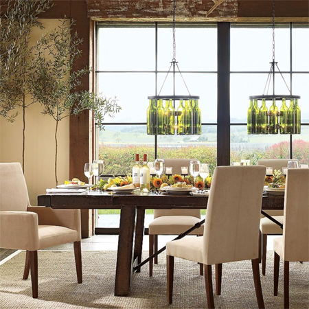 recycle glass bottle for chandelier