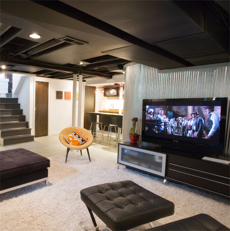 Corrugated sheet metal in living spaces