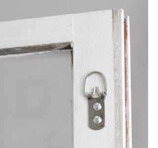 repurposed salvaged window frames for wall art focal point display