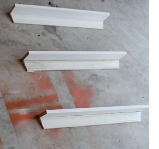 Easy decorative shelves