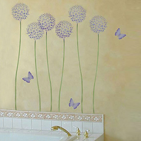 Dandelion stencil design
