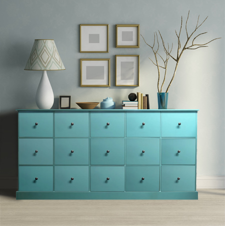 Pigeon hole dresser - multi-drawer unit 