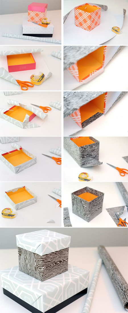 HOME DZINE Craft Ideas | How to cover up a plain box